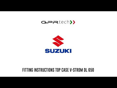Placa de montaje para baúl superior Suzuki V-Strom DL 650 2021-2024 e5 (35 litros), GPR TECH, aluminio negro