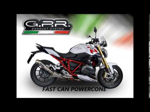 BMW R1200R 2015 LC 2015-2016 Exhaust GPR Furore Nero Slip-On
