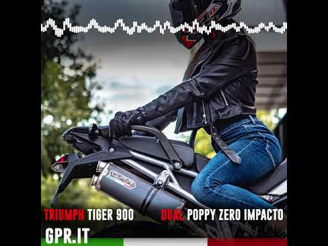 Triumph Tiger 900 2020-2023 Exhaust GPR Dual Poppy Slip-On