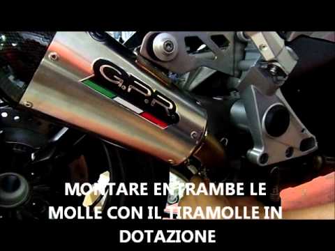 BMW C600 Sport 2012-2016 Exhaust GPR Grand Prix Evo Poppy Slip-On - video 2