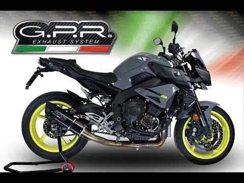 Yamaha FZ10 2016-2024 Exhaust GPR Furore Poppy Slip-On Race