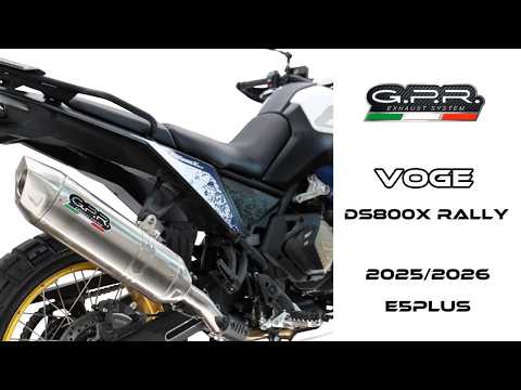 Voge DS 800 Rally 2025-2026 Exhaust GPR Dune Triovale Titanio Slip-On