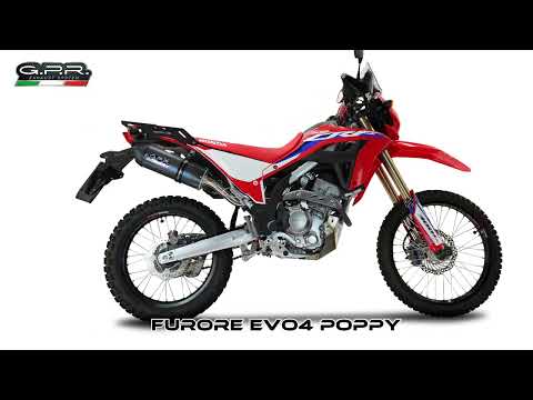 Honda CRF 300L / 300 Rally 2021-2024 Exhaust GPR Furore Poppy Slip-On - video 2