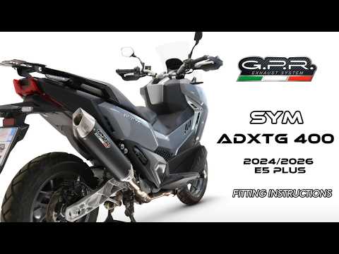SWM ADX TG400 2024-2026 Exhaust GPR Furore-X Scooter Full System - video 2