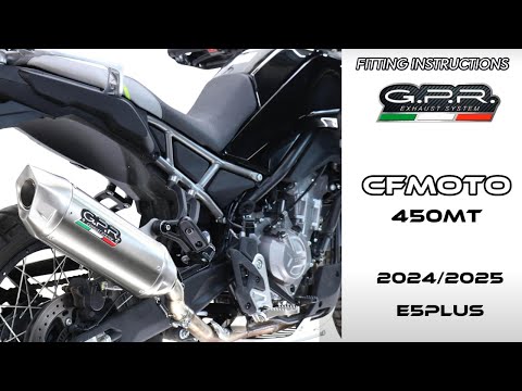 Échappement GPR Hyper Sonic Titanium Slip-On pour CF Moto 450 MT 2024-2026