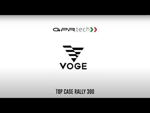 Placa de montaje para baúl superior Voge 300Rally 2022-2024 e5 de 26 litros GPR TECH de aluminio negro