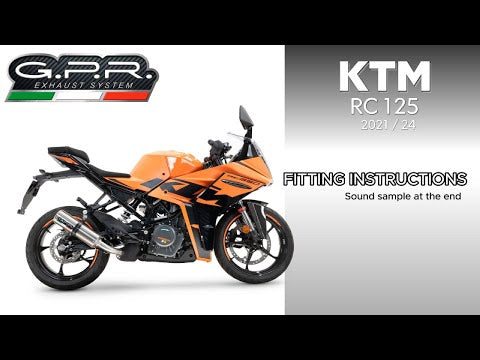 Escape GPR Furore Evo4 Nero Slip-On para KTM RC125 2021-2024