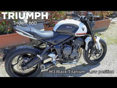 Triumph Trident 660 2021-2024 Exhaust GPR M3 Titanium Natural Full System Low Level