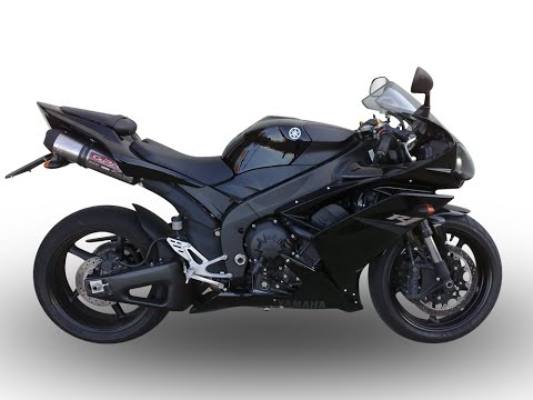 Yamaha R1 2007-2008 Exhaust GPR Furore-X Inox Dual Slip On - video 1