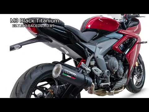 Triumph Daytona 660 2023-2025 Exhaust GPR M3 Black Titanium Full System High Level