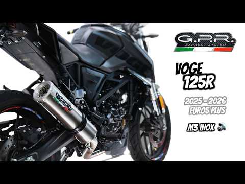 Échappement GPR M3 Black Titanium Système Complet pour Voge R125 2025-2026