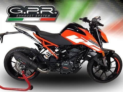 Escape GPR Deeptone Inox Slip-On Race para KTM 250 Duke 2017-2020