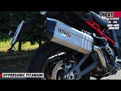 Escape GPR Hyper Sonic Titanium Slip-On para Ducati Multistrada V4 V4S 2025-2026