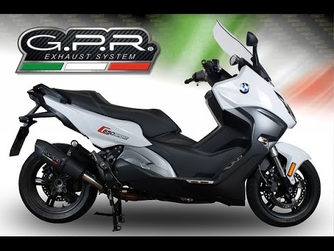 BMW C650GT 2012-2015 Exhaust GPR Grand Prix Evo Black Titanium Slip-On - video 1