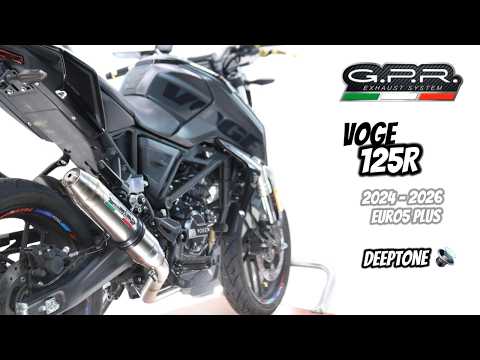 Voge R125 2023-2024 Exhaust GPR Deeptone Inox Full System - video 2