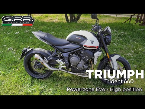 Triumph Trident 660 2021-2024 Exhaust GPR Powercone Evo Full System High Level