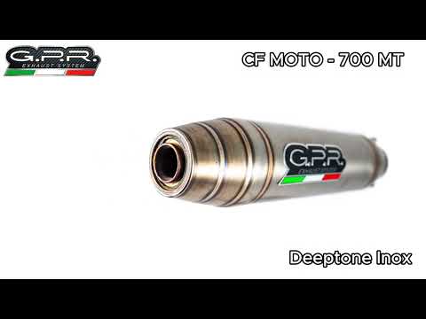 Escape GPR Deeptone Inox Slip-On para CF Moto 700 MT 2023-2024
