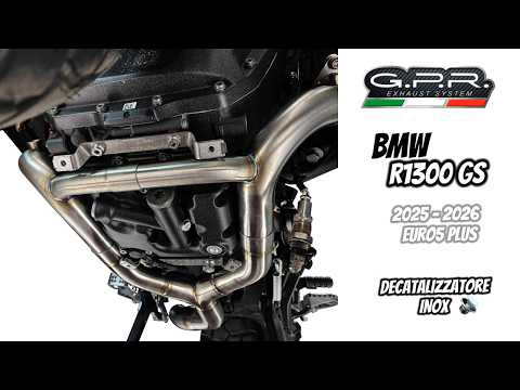 BMW R1300GS 2024-2026 Exhaust GPR Decat Pipe Inox - video 1