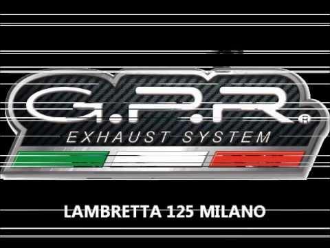 Lambretta 125 150 Milano 2012-2014 Exhaust GPR Ultracone lucido Full System Race