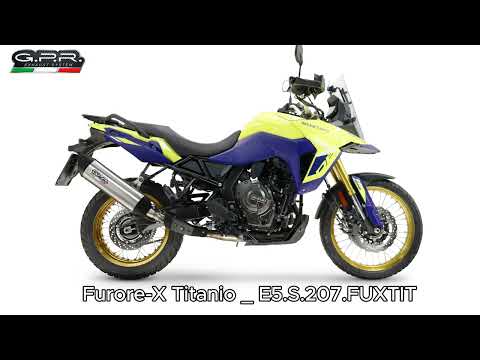 Escape GPR Furore-X Titanio Slip-On para Suzuki V-STROM 800DE 800SE 2023-2025