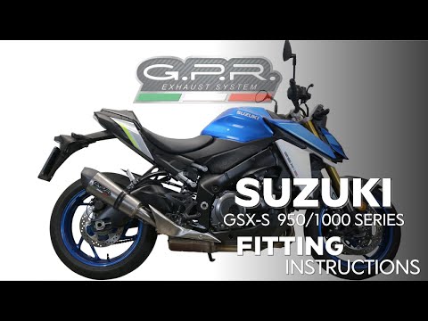 Escape GPR Furore Evo4 Poppy Slip-On para Suzuki GSXS 1000F 2021-2025