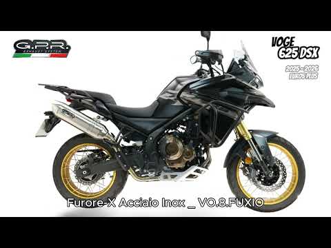 Voge 625DSX 2025-2026 Exhaust GPR Furore-X Acciaio Inox Slip-On - video 2