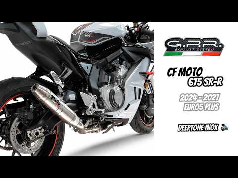 Échappement GPR Deeptone Inox Système Complet pour CF Moto 675SS 2024-2027