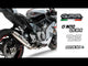 Échappement GPR Deeptone Inox Système Complet pour CF Moto 675SS 2024-2027