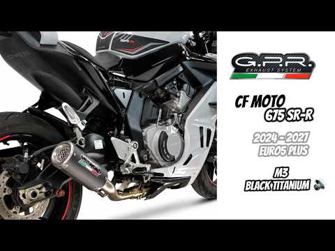 Escape GPR M3 Black Titanium Sistema Completo para CF Moto 675SS 2024-2027