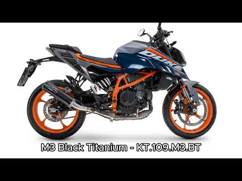 KTM 390 DUKE 2024-2025 Exhaust GPR M3 Black Titanium Slip-On