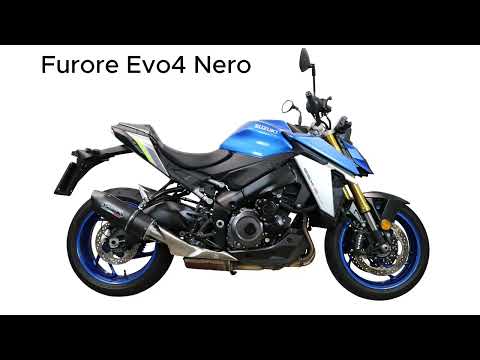 Escape GPR Furore Evo4 Nero Slip-On para Suzuki GSXS 950 2017-2020