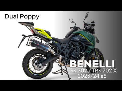 Benelli Trk 702 2023-2024 Exhaust GPR Dual Poppy Slip-On