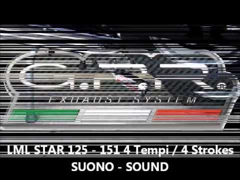 Escape Lml Star 125 Original Stella 2010-2013 GPR Aluminio Sistema Completo Carrera