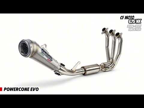 CF Moto 675 NK 2024-2027 Exhaust GPR Powercone Evo Full System - video 1
