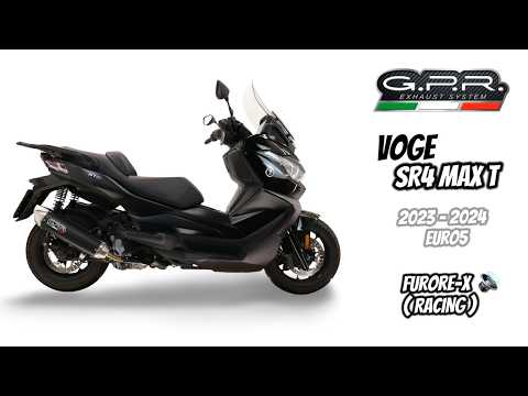 Échappement GPR Furore-X Scooter Système Complet pour Voge SR4 Max 2022-2024