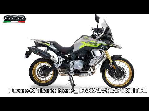 Escape GPR Furore-X Titanio Nero Slip-On Race para Voge 900DSX 2024-2025
