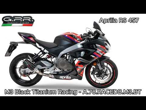 Aprilia RS 457 2024-2025 Exhaust GPR M3 Black Titanium Full System