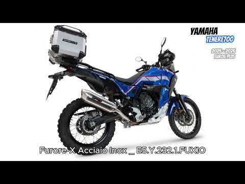 Yamaha Tenere 700 2025-2026 Exhaust GPR Furore-X Acciaio Inox Slip-On - video 1
