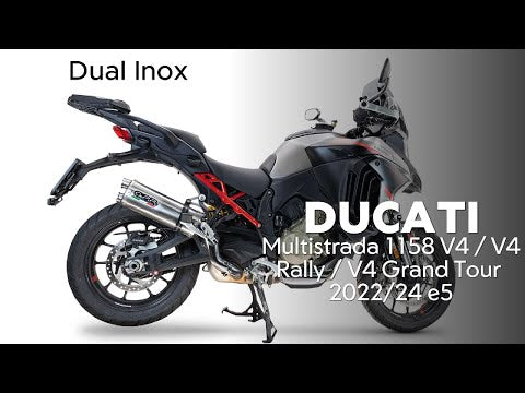 Escape GPR doble de acero inoxidable Slip-On para Ducati Multistrada V4 Grand Tour 2024-2025