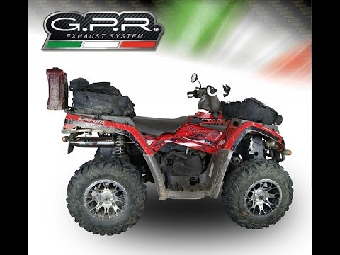Sistema completo de escape GPR Deeptone para ATV Can-Am Outlander 400 2005-2011