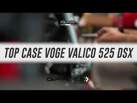 Voge 525DSX 2023-2025 Top Case 55 Liters GPR TECH Black Aluminum