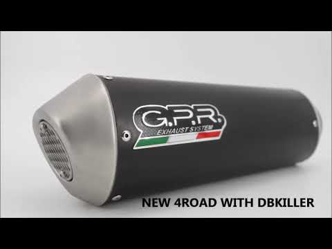 Kymco Xciting 500 2005-2006 Exhaust GPR Furore-X Scooter Slip-On - video 1