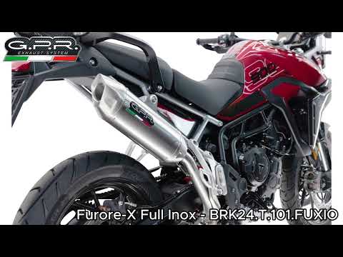 Triumph Tiger 900 GT / Pro Rally 2024-2025 Exhaust GPR Furore-X Acciaio Inox Slip-On Race