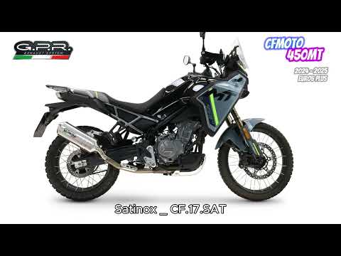 CF Moto 450 MT 2024-2026 Exhaust GPR Satinox Slip-On High Level - video 2