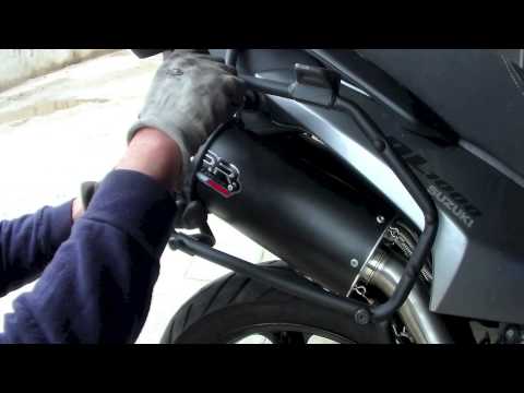 Escape Suzuki V-Strom 1000 2002-2013 GPR Furore Nero Dual Slip On Race