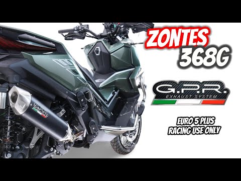 Zontes 368G 2024-2026 Exhaust GPR Furore-X Scooter Slip-On