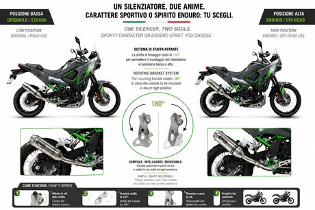 Kawasaki KLE 500 2026-2027 Exhaust GPR Penta Adventure Full Titanium Slip-On - photo 4
