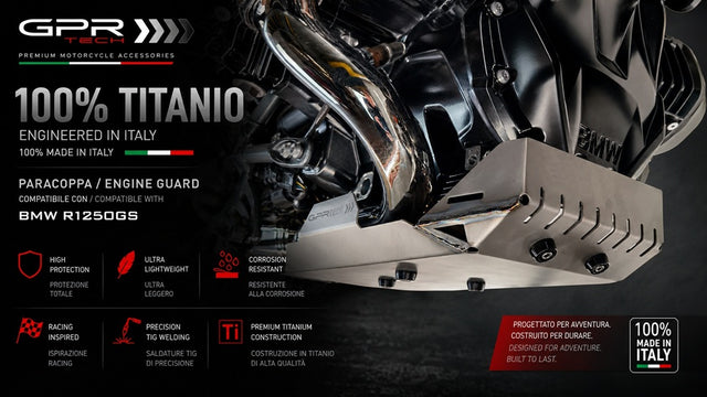 BMW R1250GS - Adventure 2019-2020 Skid Plate GPR TECH Titanium - photo 1