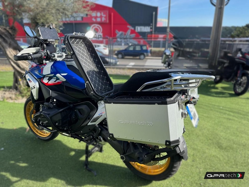 BMW R1300GS Adventure 2023-2025 Side Cases 38 Liters + 38 Liters GPR TECH Silver Aluminum