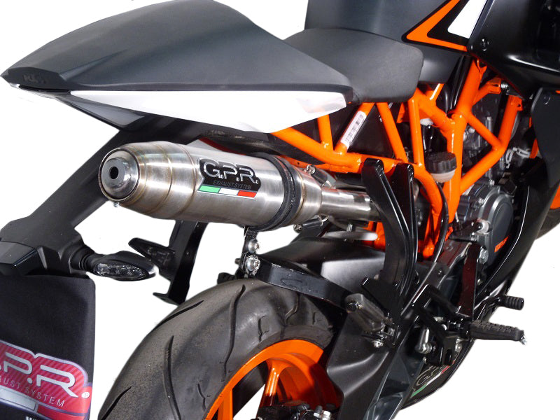 Escape GPR Deeptone Inox Slip-On High Level Race para KTM RC125 2014-2016